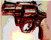 Andy Warhol ,Gun, 178×229cm,1982