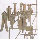 デュシャンの「大ガラス」 1915-23の部分